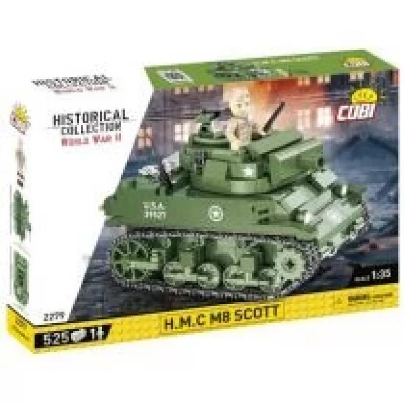 COBI-palikat H.M.C M8 Scott 525 osaa toinen maailmansota