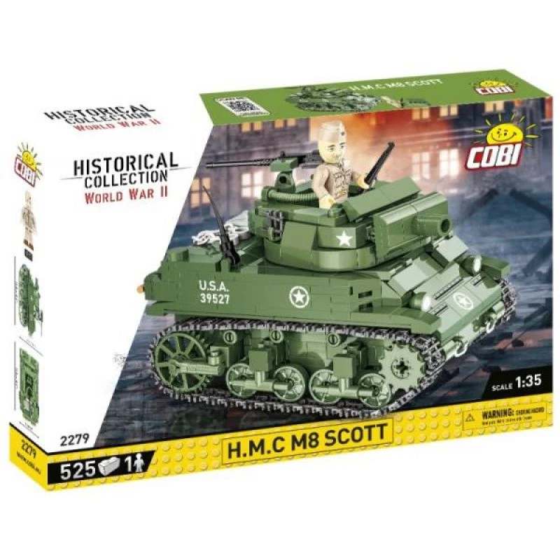 COBI-palikat H.M.C M8 Scott 525 osaa toinen maailmansota
