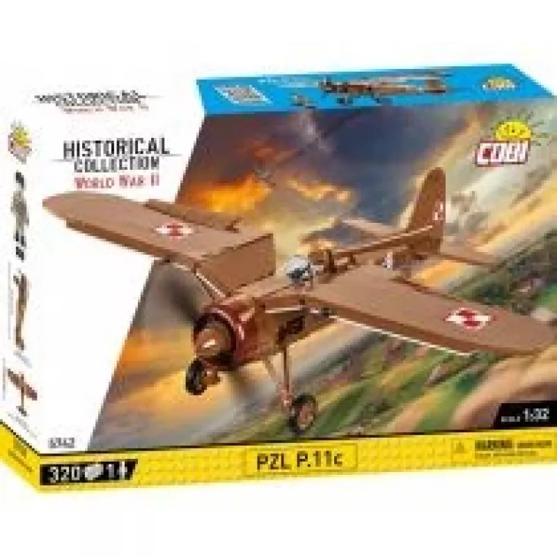 Rakennussarja COBI PZL P.11c 320 osaa toinen maailmansota