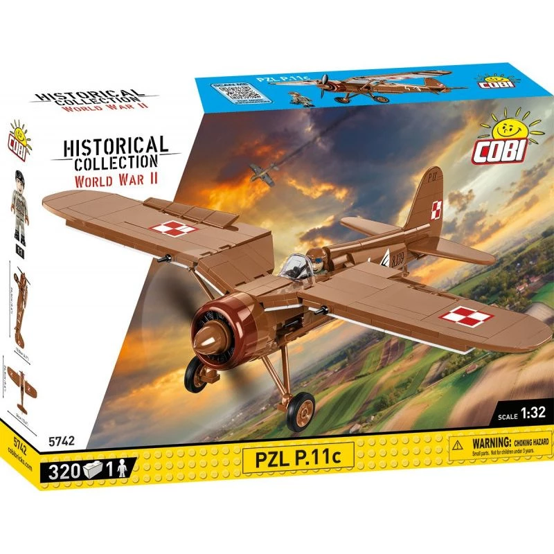 Rakennussarja COBI PZL P.11c 320 osaa toinen maailmansota