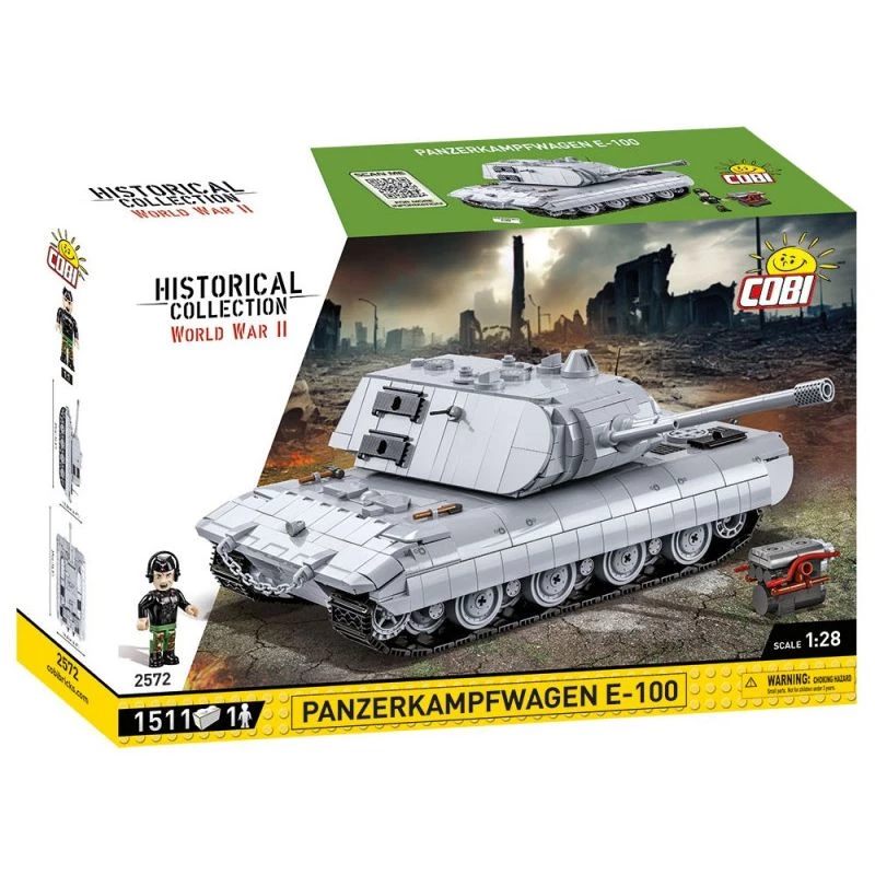 Rakennussarja COBI Panzerkampfwagen E-100 toinen maailmansota 1511 osaa