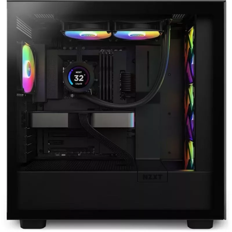 All-in-One-nestekühler NZXT Kraken Elite 240 RGB 12 cm musta
