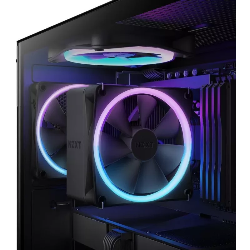 NZXT T120 RGB prosessorin ilmajäähdytin 12 cm musta 1 kpl
