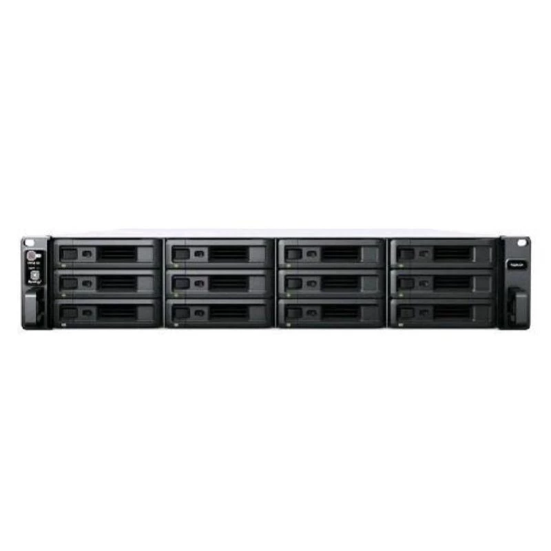 Synology RackStation RS2423+ NAS/tallennuspalvelin rack (2U) Ryzen Embedded V1780B 8 GB DDR4 0 TB DiskStation Manager musta, harmaa