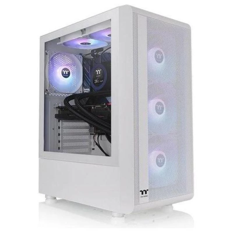 Thermaltake S200 TG Tempered Glass ARGB Snow Edition Mid Tower PC-kotelo