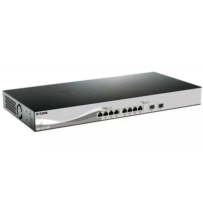 D-Link DXS-1210-10TS hallittava L2/L3 10G Ethernet (100/1000/10000) 1U musta, hopea