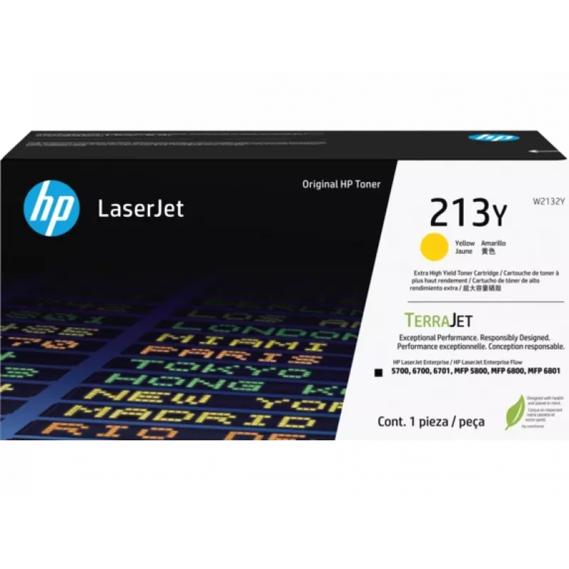 HP 213Y Extra High Yield keltainen alkuperäinen LaserJet-värikasetti