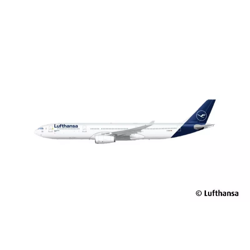 Muovimalli lentokone REVELL Airbus A330-300 Lufthansa mittakaava 1:144
