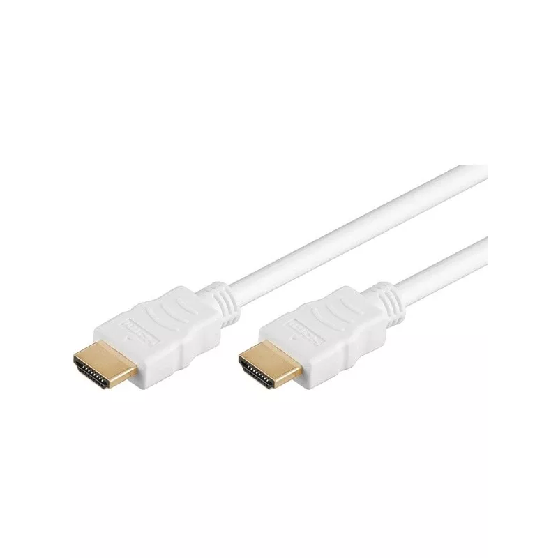 Goobay HDMI-kaapeli 5 m Type-A uros-uros 18 Gbit/s valkoinen
