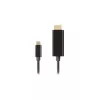Videoadapterikaapeli LANBERG CA-CMHD-10CU-0030-BK, USB Type-C – HDMI 2.0, 3 m, 18 Gbit/s, 4K