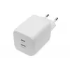 Digitus USB-C-laturi. 2-porttinen. 65W GaN