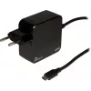 Laturi Inter-Tech PD-2045 Universal musta AC sisäkäyttöön 20V USB-C