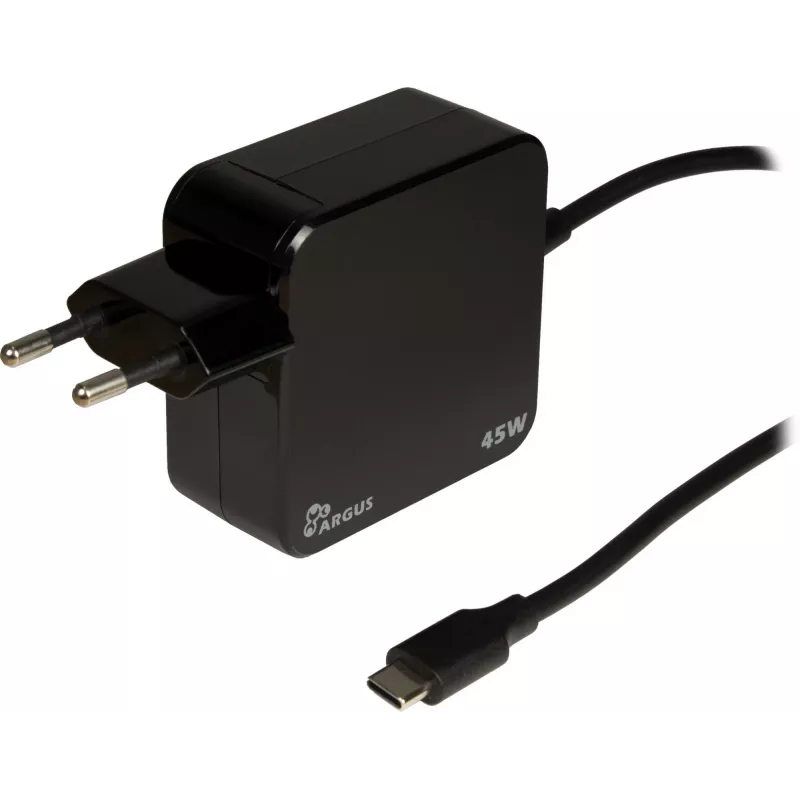 Laturi Inter-Tech PD-2045 Universal musta AC sisäkäyttöön 20V USB-C