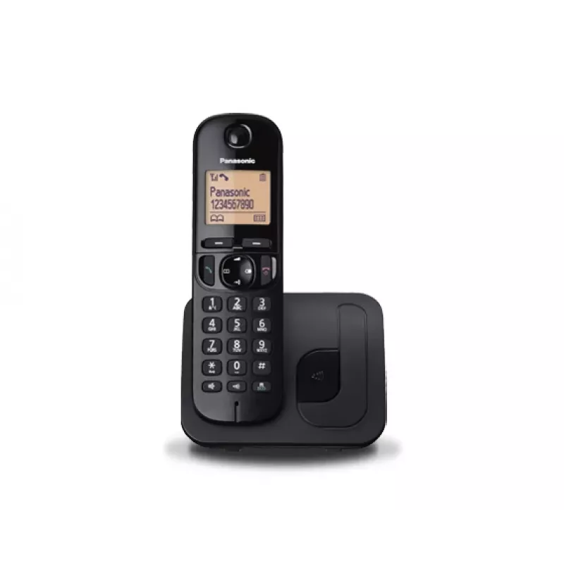 Panasonic KX-TGC 210 PDB DECT-puhelin musta numeronäytöllä