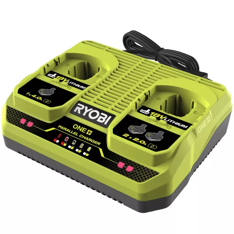 Akkulaturi 18V / 2 porttia