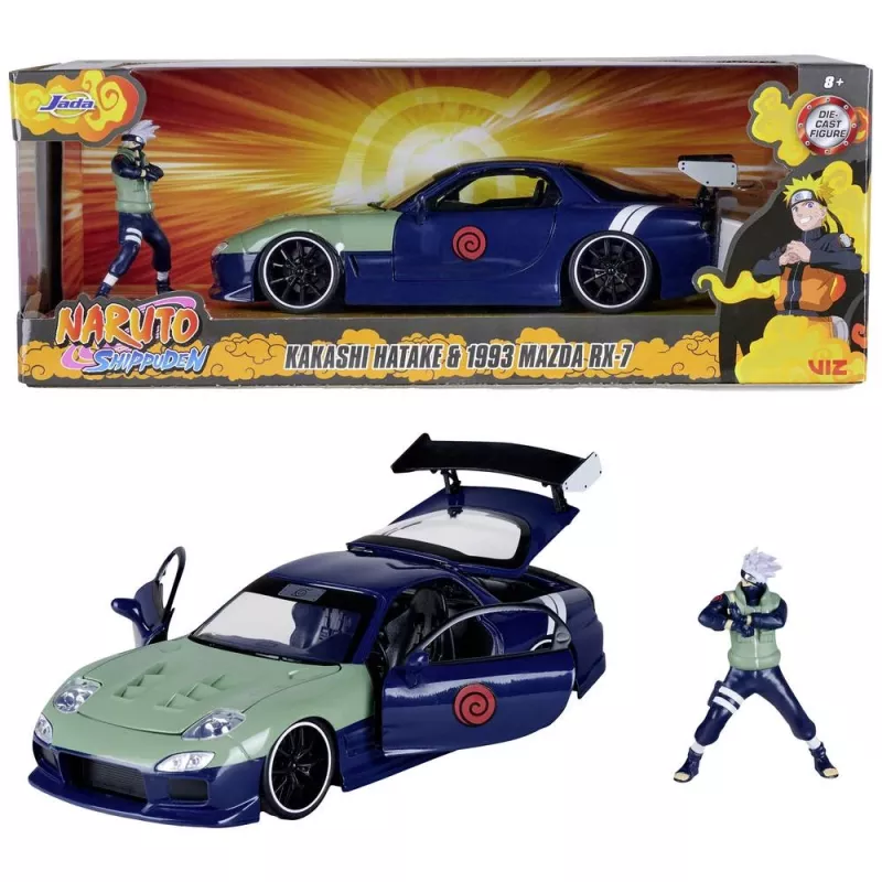Jada Toys NARUTO - Kakashi Hatake & 1993 Mazda RX-7 1:24