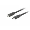 USB-C – USB-C -kaapeli LANBERG CA-CMCM-32CU-0010-BK — USB 3.2 Gen 2, 1 m, musta, 100 W latausteho, 4K-video