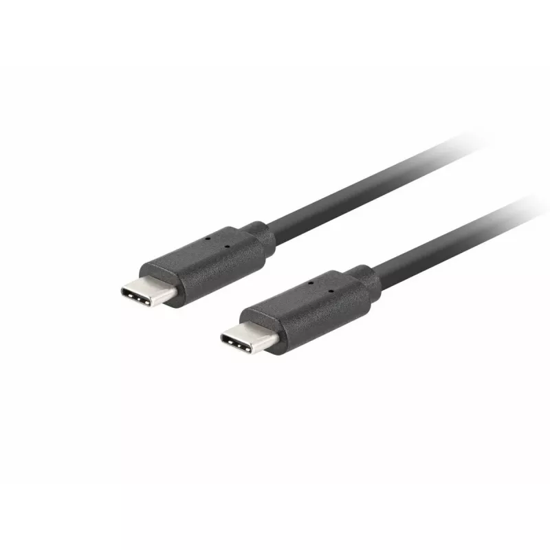 USB-C – USB-C -kaapeli LANBERG CA-CMCM-32CU-0010-BK — USB 3.2 Gen 2, 1 m, musta, 100 W latausteho, 4K-video