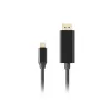 USB-C–DisplayPort-adapteri Lanberg CA-CMDP-10CU-0018-BK musta 1,8 m