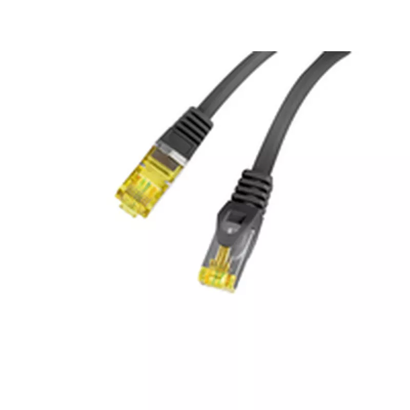 Lanberg PCF6A-10CU-0050-BK Cat.6a S/FTP LSZH -verkkokaapeli, 0,5 m, musta