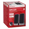 DEFENDER SPK-225 johdolliset 2.0-kaiuttimet, 4 W RMS, USB/DC 5 V, 3,5 mm, musta