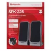 DEFENDER SPK-225 johdolliset 2.0-kaiuttimet, 4 W RMS, USB/DC 5 V, 3,5 mm, musta