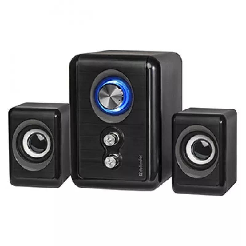 DEFENDER kaiuttimet V11 11 W johdollinen 2.1 pöytäsatelliittikaiuttimet, USB 5 V, musta