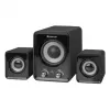 Johdolliset DEFENDER Z4 2.1 -kaiuttimet, 11 W RMS, musta, USB 5V virtalähde, 3,5 mm kuulokelähtö