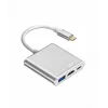 USB-C-adapteri-keskitin TB AKTBXVAU3HMPDAV — 3-in-1: HDMI + USB-A + USB-C PD, hopea