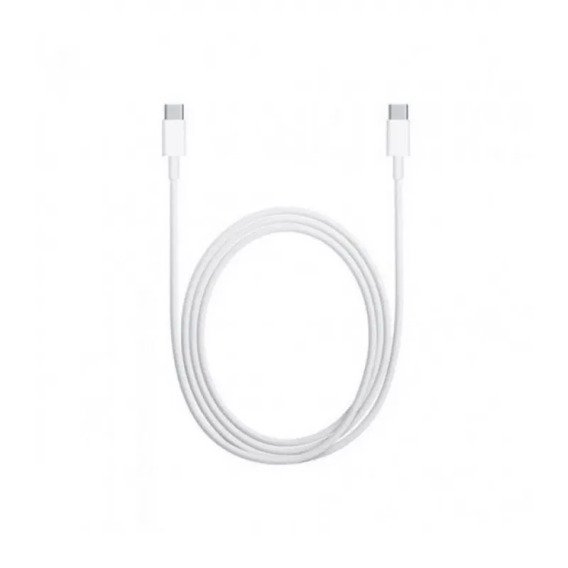 USB C - USB C -kaapeli 1 m, silikoni valkoinen