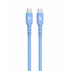 USB C - USB C -kaapeli 1 m, silikoni sininen