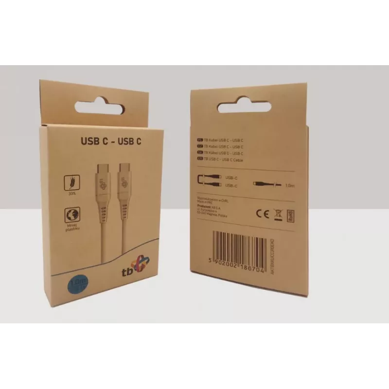 TB Touch Eco Friendly USB C 2.0 - USB C -kaapeli