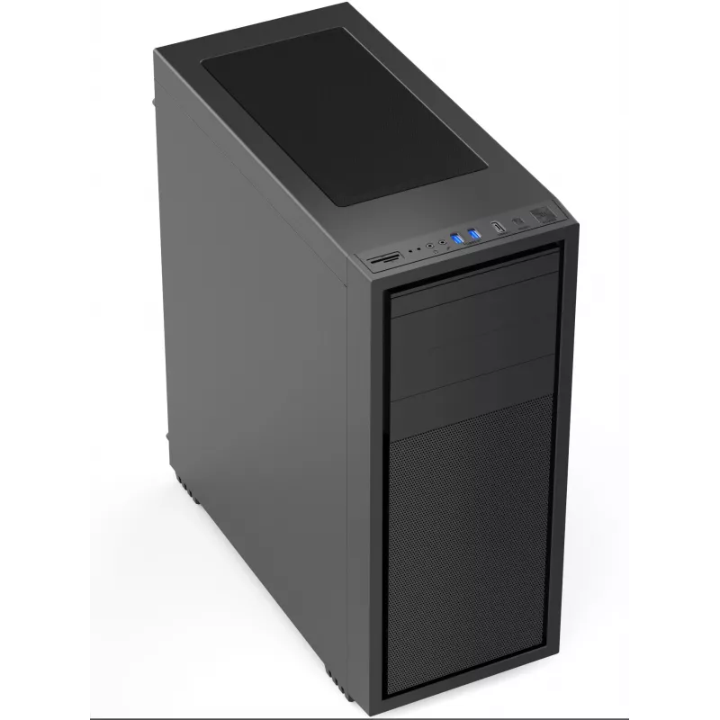Gembird Fornax K500 ATX-tietokonekotelo, midi-torni, musta