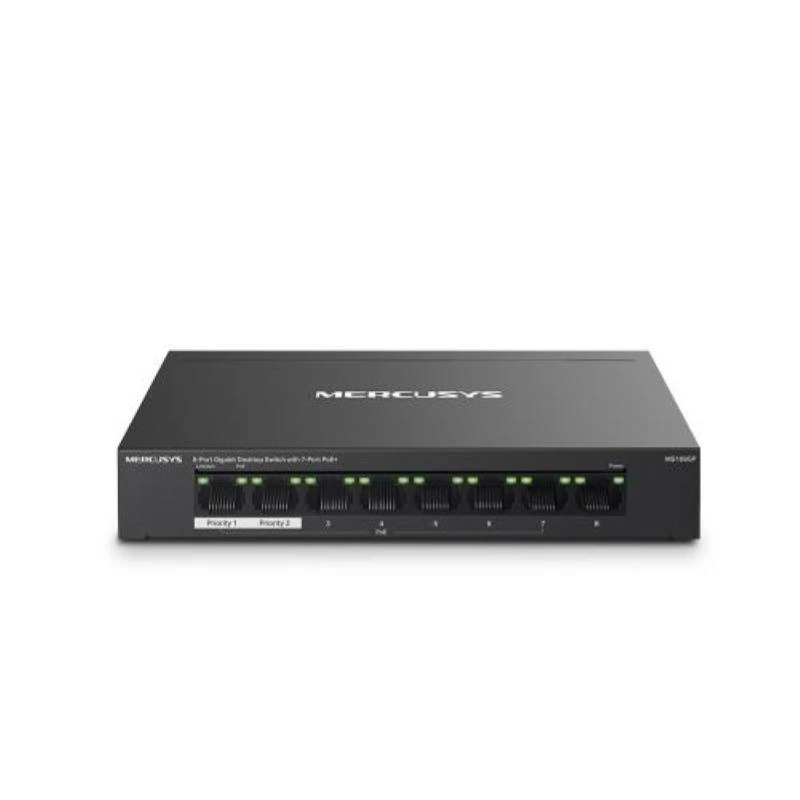 Mercusys MS108GP 8-porttinen Gigabit-työpöytäkytkin 7 PoE-portilla