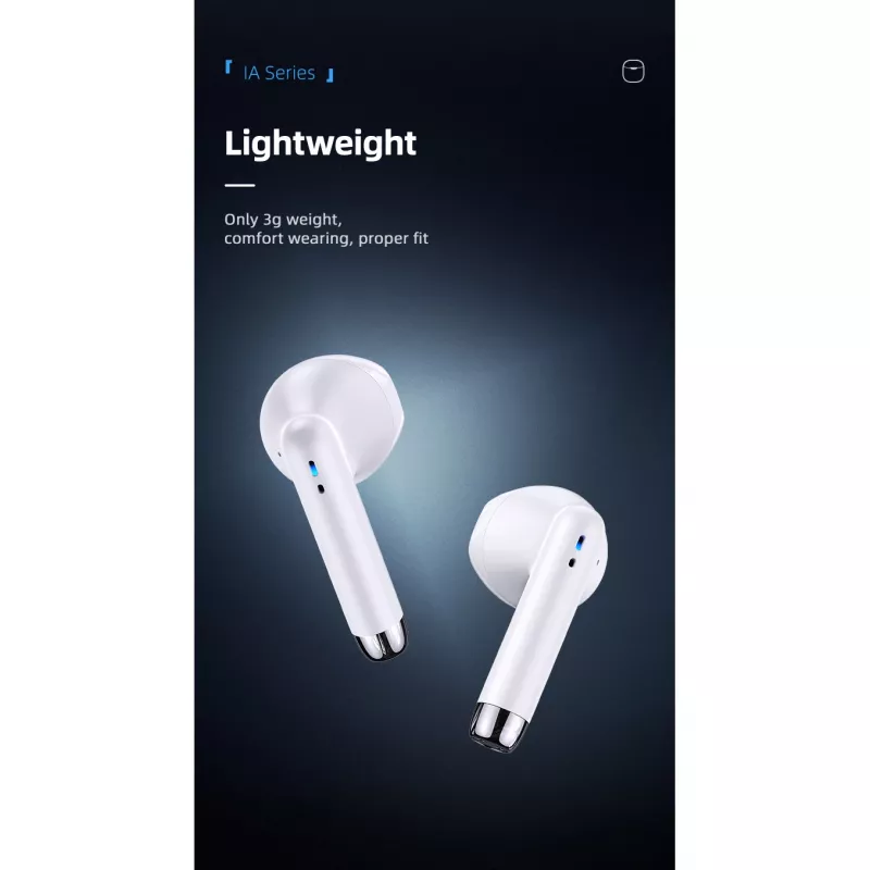 USAMS kuulokkeet Bluetooth 5.0 TWS IAseries langattomat musta/musta BHUIA01 (US-IA04)