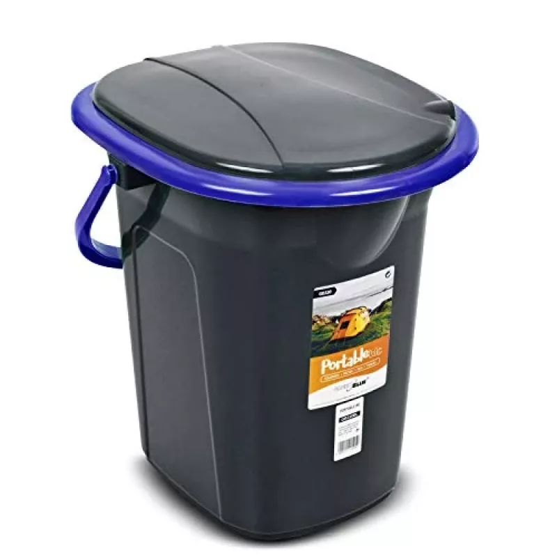 GreenBlue GB320BB kannettava retkeilyvessa (ämpäri), 19 l, musta/laivastonsininen