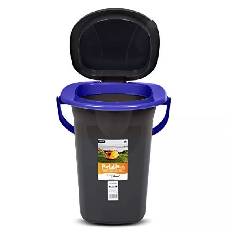 GreenBlue GB320BB kannettava retkeilyvessa (ämpäri), 19 l, musta/laivastonsininen