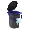 GreenBlue GB320BB kannettava retkeilyvessa (ämpäri), 19 l, musta/laivastonsininen