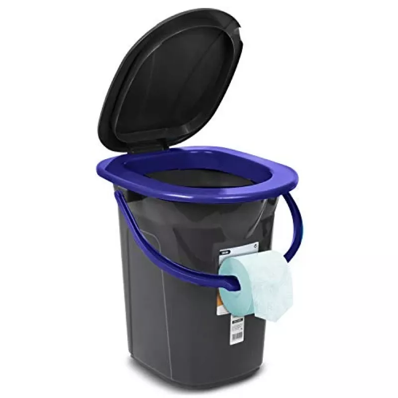 GreenBlue GB320BB kannettava retkeilyvessa (ämpäri), 19 l, musta/laivastonsininen