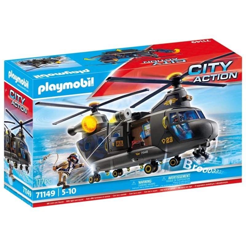 Pelisarja Playmobil City Action 71149 poliisilla ja ajoneuvoilla