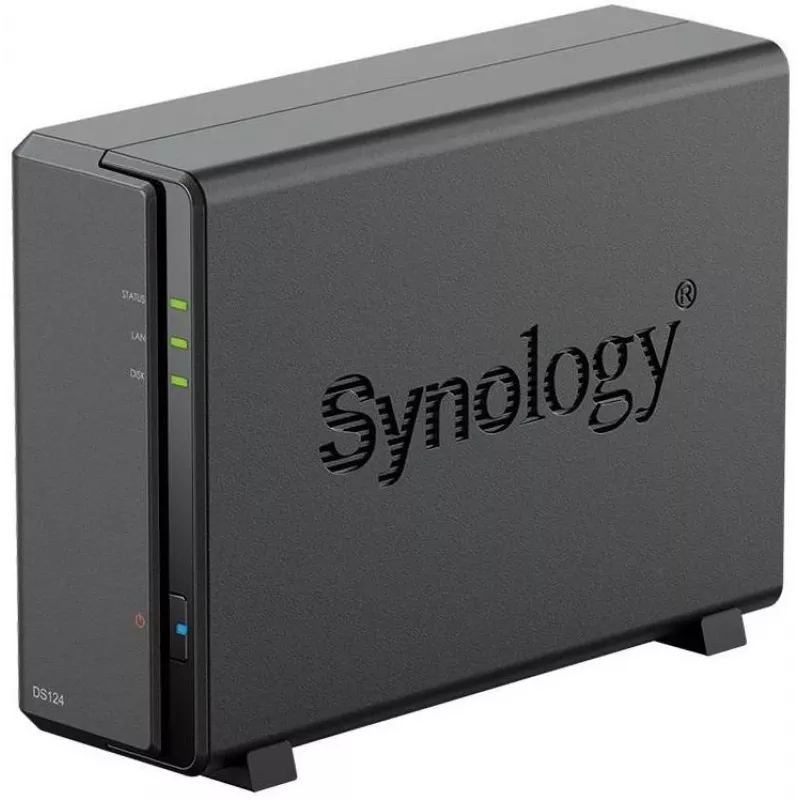 Synology DiskStation DS124 NAS/tallennuspalvelin työpöytä Ethernet LAN musta RTD1619B