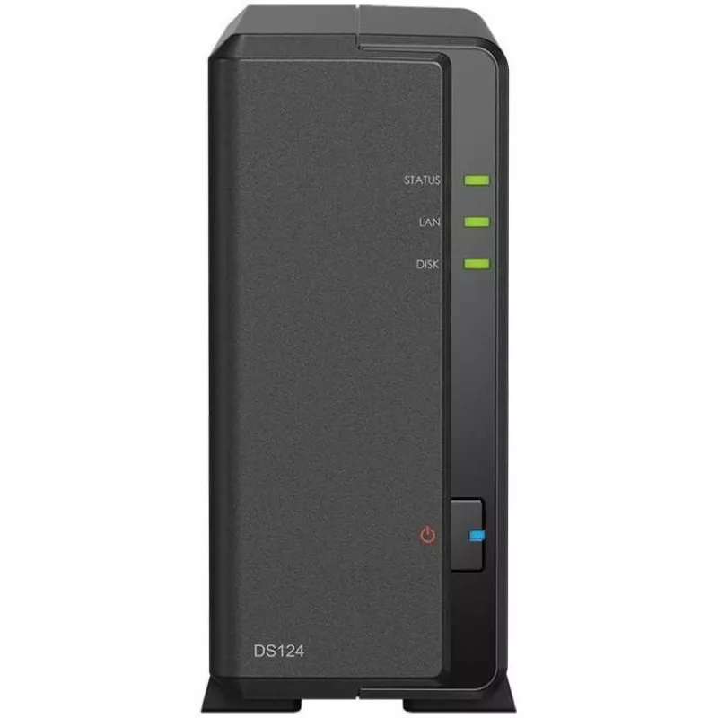 Synology DiskStation DS124 NAS/tallennuspalvelin työpöytä Ethernet LAN musta RTD1619B