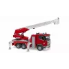 Paloauto BRUDER Scania Super 560R punainen valkoinen muovi 3+