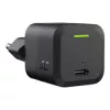 Laturi mobiililaitteille Green Cell CHARGC06, USB-C 33W, Quick Charge 3.0, AC-tulo 100–240V, musta