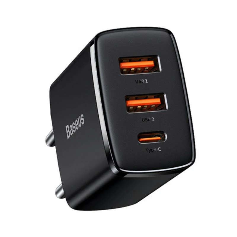 Baseus 30W USB-laturi QC PD3.0 Type-C PD-pikalaturi iPhone 17 16 15 14 13 12 Pro Max Xiaomi Samsung