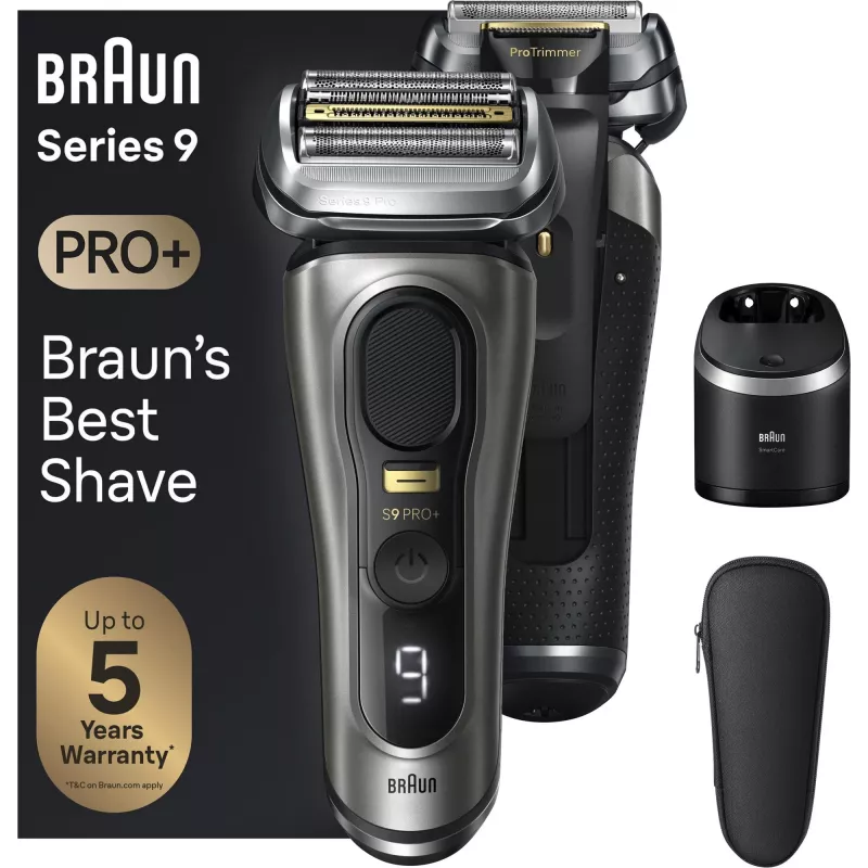 Braun Series 9 Pro+ 9565cc märkä- ja kuivaparranajokone kalvoparranajokone trimmeri metalli