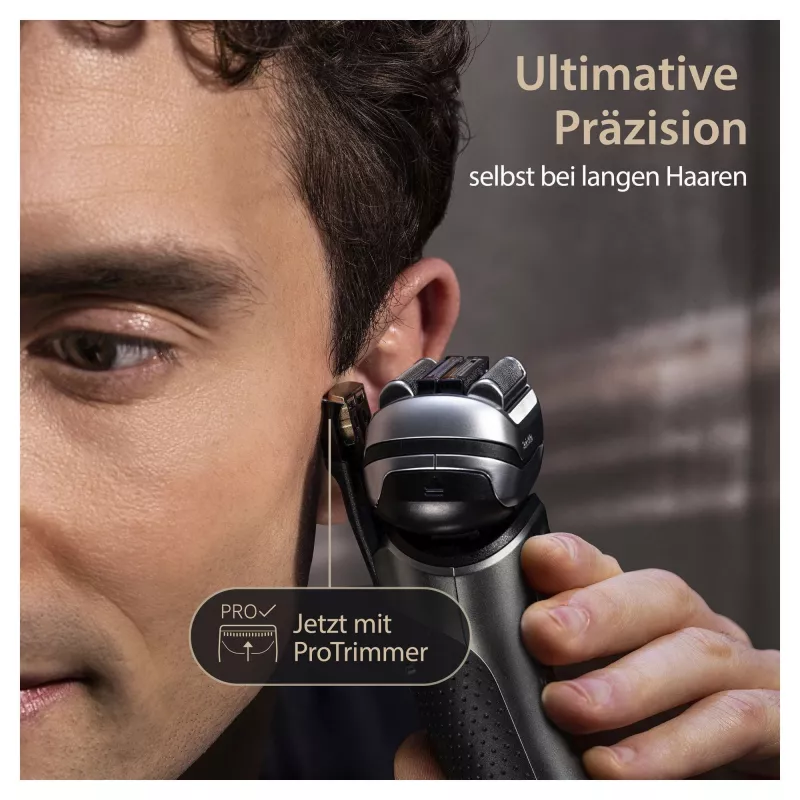 Braun Series 9 Pro+ 9565cc märkä- ja kuivaparranajokone kalvoparranajokone trimmeri metalli