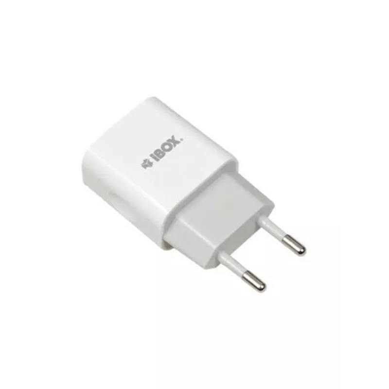 AC-sisälaturi IBOX C-35 universaali valkoinen — 5 V max, 0,3 A tulo, 1 A USB-lähtö