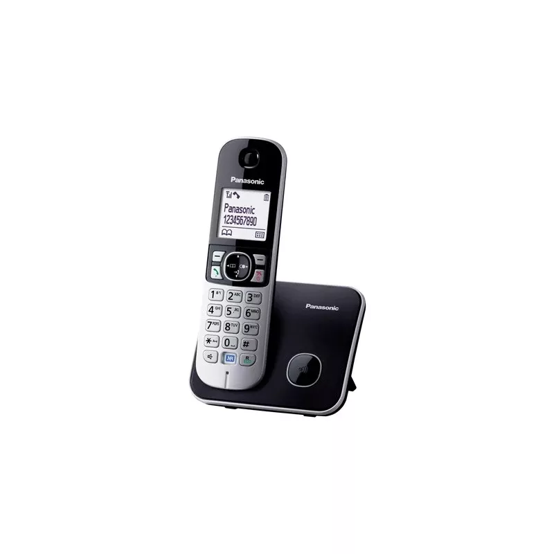 Panasonic KX-TG6811 DECT-puhelin numeronäytöllä musta