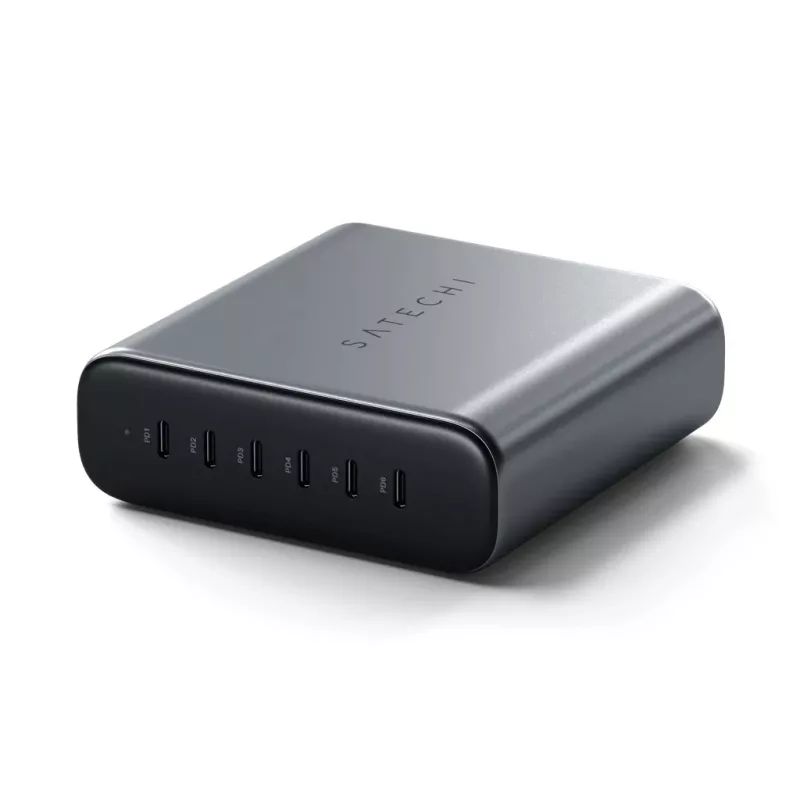 Sisälaturi Satechi ST-C200GM-EU Universal harmaa 6 USB Type-C-liitäntää